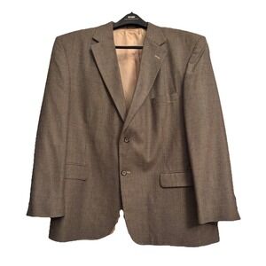 Barrington 46R Sport Coat Silk Wool Blend Herringbone Two Button‎ Lined Vented